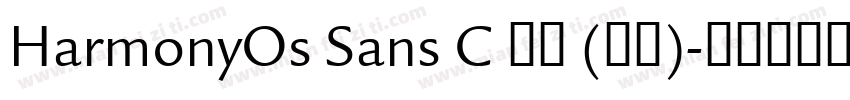 HarmonyOs Sans C 普通 (西方)字体转换